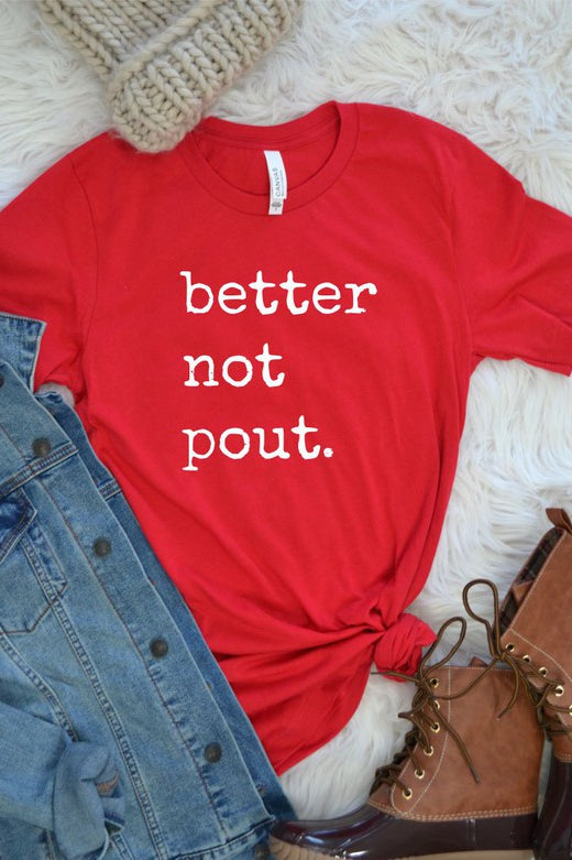 Better Not Pout Crew Neck Softstyle Boutique Tee Ocean and 7th
