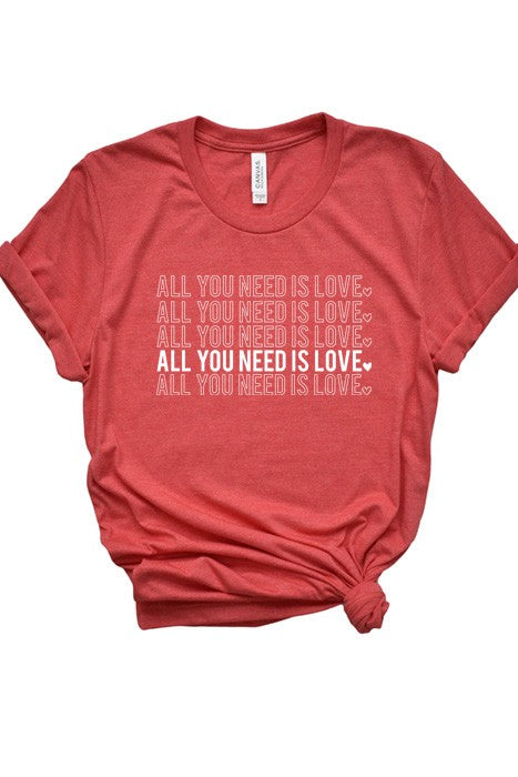 All You Need is Love Tee Wildberry Waves