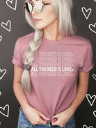 All You Need is Love Tee Wildberry Waves