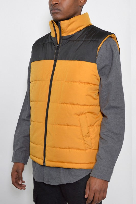 PADDED WINTER TWO TONE VEST WEIV