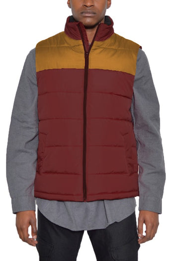 PADDED WINTER TWO TONE VEST WEIV