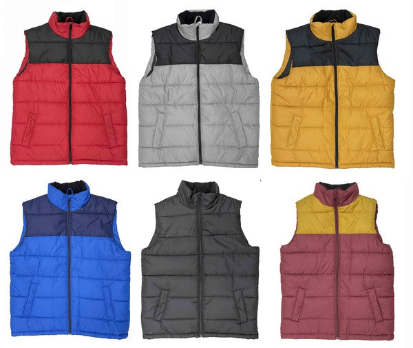 PADDED WINTER TWO TONE VEST WEIV