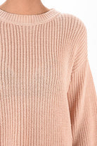 Puff Bell Sleeve Waffle Knit Pullover Sweater Top Mak