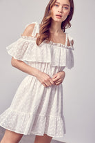 Cold Shoulder Ruffle Dress Do + Be Collection