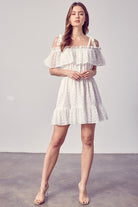 Cold Shoulder Ruffle Dress Do + Be Collection