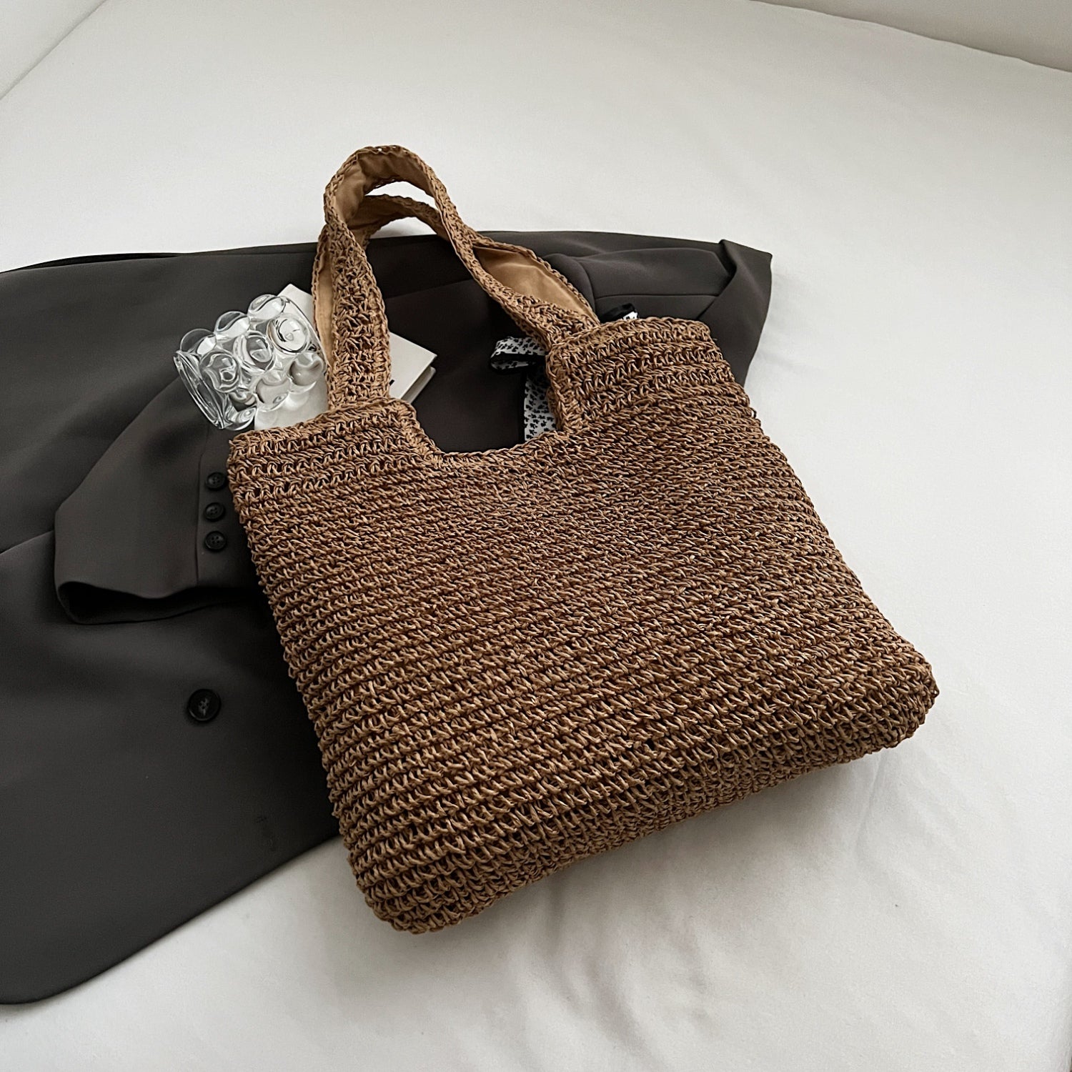 Straw Woven Tote Bag Trendsi