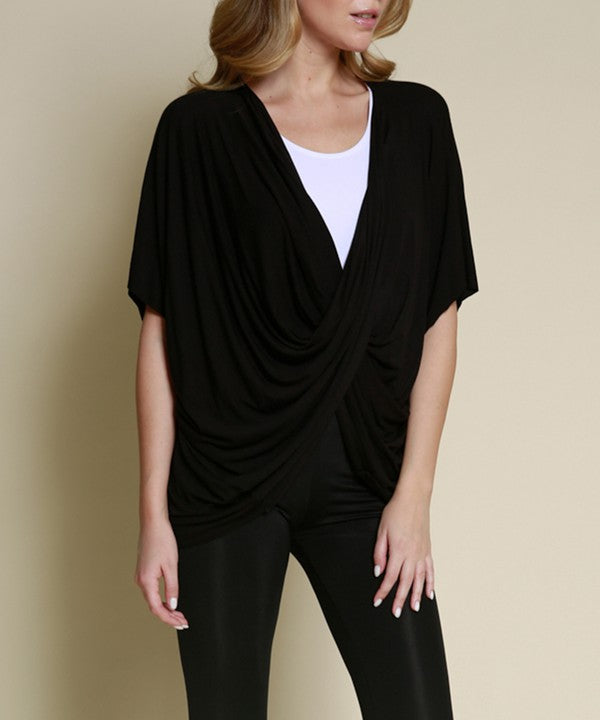 BAMBOO ONE SIZE WRAP TOP Fabina