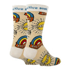 Positive - Men's Cotton Crew Funny Socks Oooh Yeah Socks