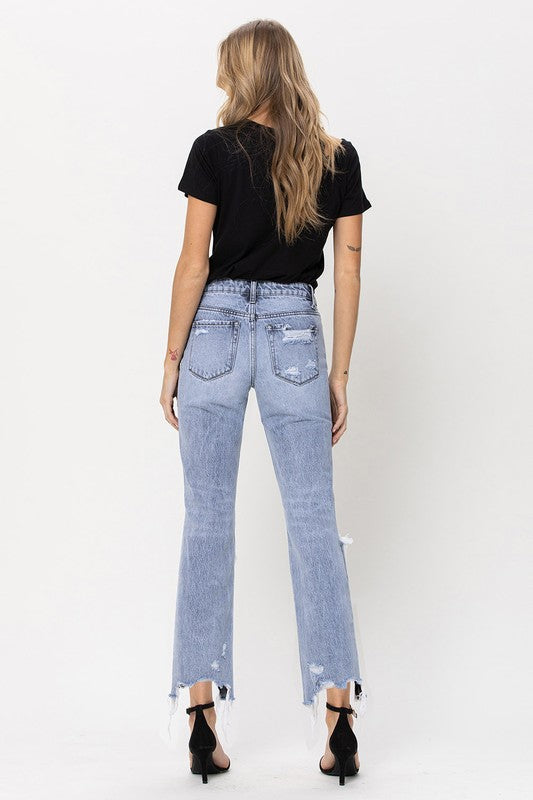 Super High Rise 90's Straight Crop Jeans VERVET by Flying Monkey
