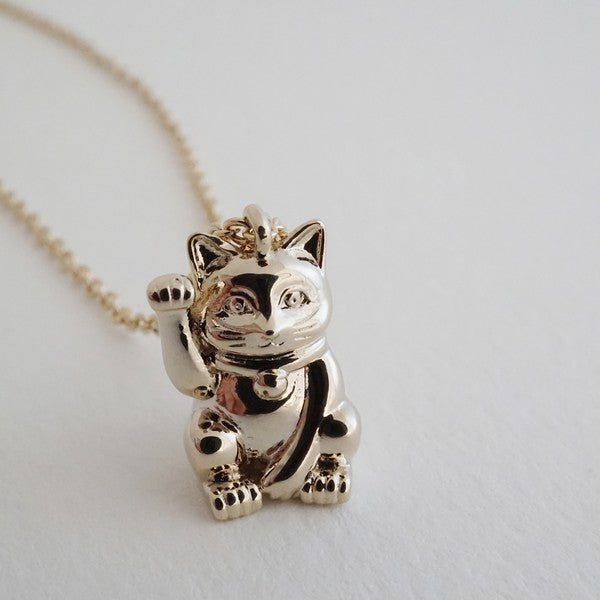 Lucky Cat Charm Necklace HONEYCAT Jewelry