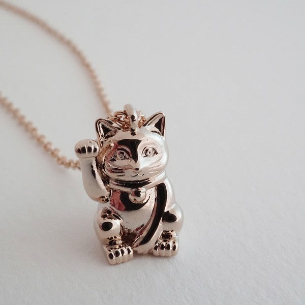 Lucky Cat Charm Necklace HONEYCAT Jewelry