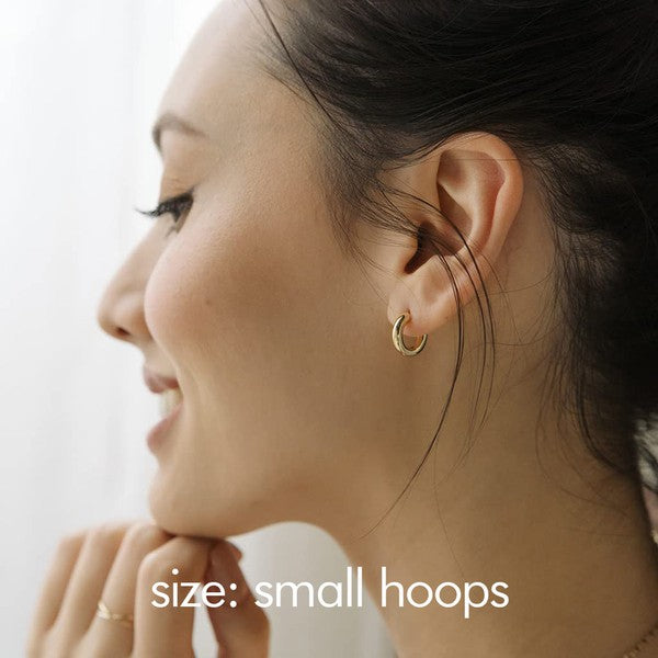 Carolina Thick Hoops - Medium HONEYCAT Jewelry
