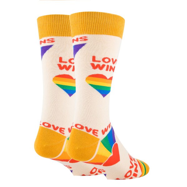 Love Wins - Men's Cotton Crew Funny Socks Oooh Yeah Socks