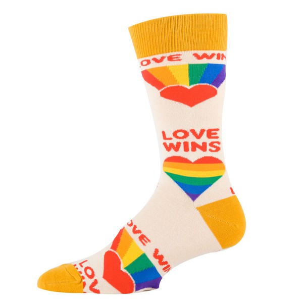 Love Wins - Men's Cotton Crew Funny Socks Oooh Yeah Socks