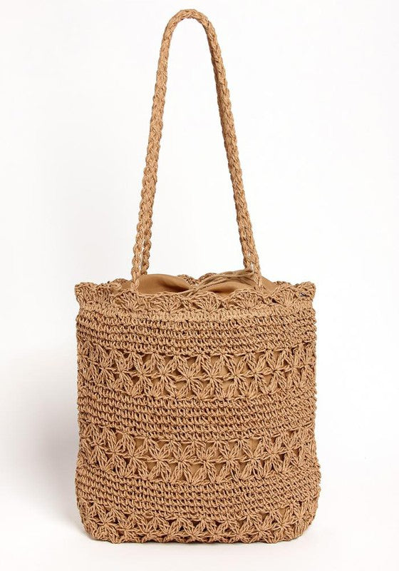 PATTEREND STRAW TOTE BAG Bella Chic