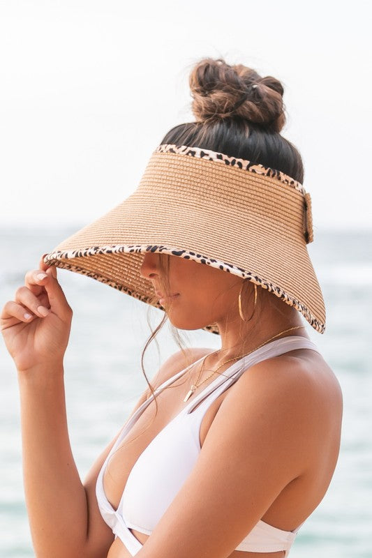 Leopard Foldable Bow Visors Aili's Corner