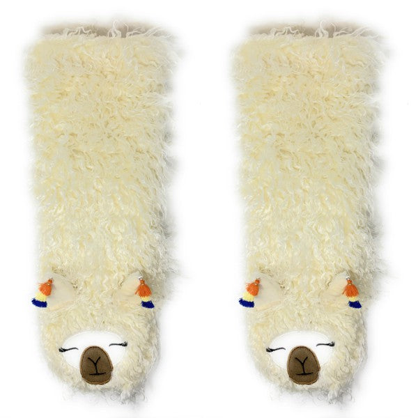 Llama Llama - Women's House Sherpa Slipper Socks Oooh Yeah Socks