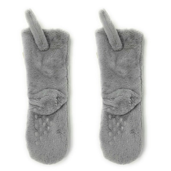 Here Kitty Kitty - Women Sherpa Slipper Socks Oooh Yeah Socks