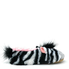 ZZ Zebra - Women's Fluffy Animal House Slippers Oooh Yeah Socks