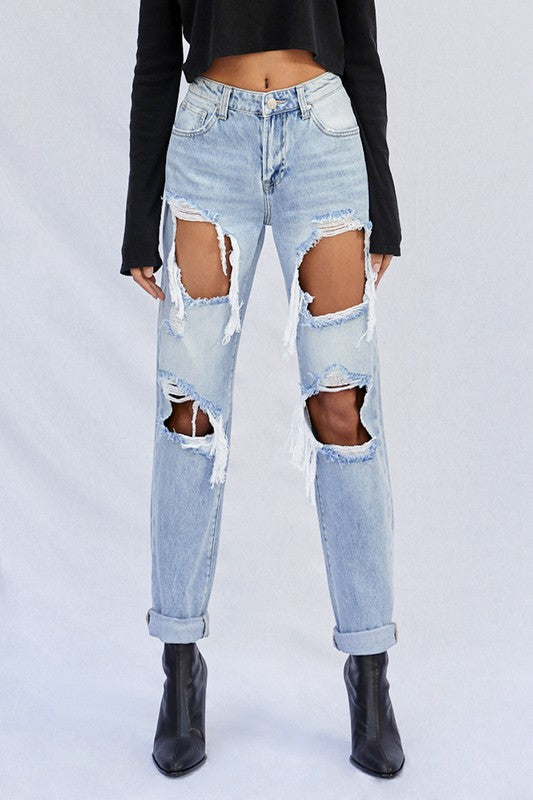Ripped Baggy Jeans Denim Lab USA