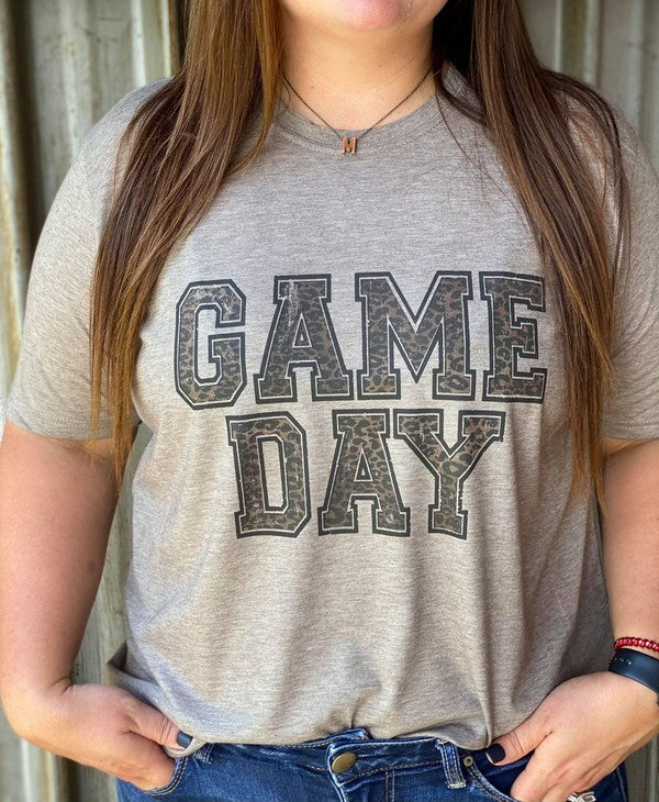 Game Day Leopard Tee Ask Apparel