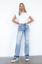 HIGH WAISTED LOOSE STRAIGHT JEANS Insane Gene