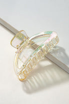 Iridescent crescent shape big claw hair clip LA3accessories