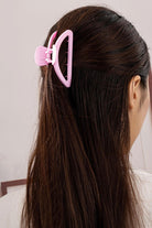 Iridescent crescent shape big claw hair clip LA3accessories