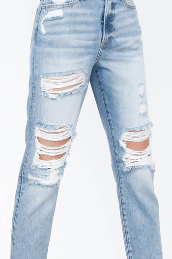 High Waist Mom Jeans Denim Lab USA