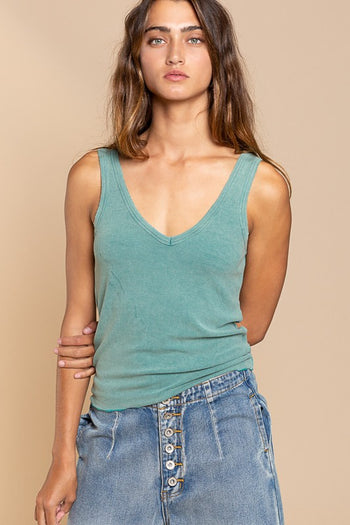 Sleeveless Relaxed Fit Tank Top POL