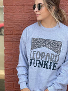 Leopard Junkie Sweatshirt Ask Apparel