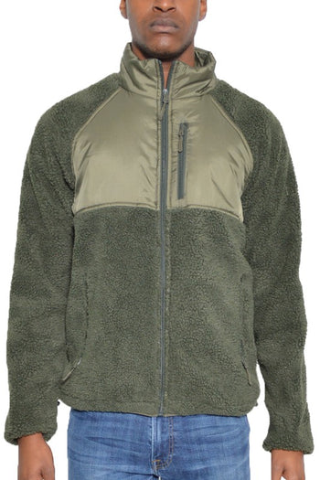 FULL ZIP SHERPA FLEECE JACKET WEIV