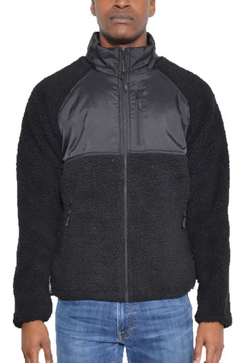 FULL ZIP SHERPA FLEECE JACKET WEIV