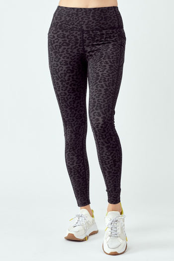 Black Leopard Leggings OTOS Active