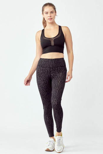 Black Leopard Leggings OTOS Active