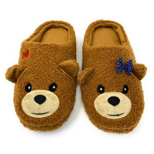 Bear Hug - Women's Slip On House Animal Slippers Oooh Yeah Socks