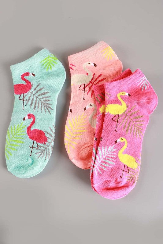 Flamingo Low Cut Socks 12 Pair Amerikan Basics