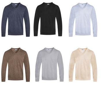 SOLID V-NECK SWEATER WEIV