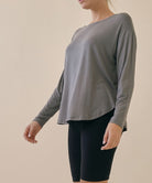 BAMBOO DOLMAN LONG SLEEVE TOP Fabina