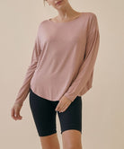 BAMBOO DOLMAN LONG SLEEVE TOP Fabina