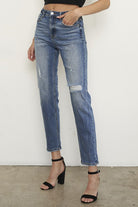 HIGH RISE GIRLFIRNED JEANS Insane Gene