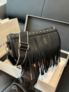 PU Leather Fringe Studded Crossbody Bag Trendsi