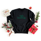 Bah Humbug Graphic Sweatshirt Olive and Ivory Wholesale