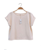 BRUSHED ORGANIC HEMP LOOSE FIT CROP TOP Fabina