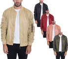 Weiv Men's Casual MA-1 Flight Lined Bomber Jacket WEIV