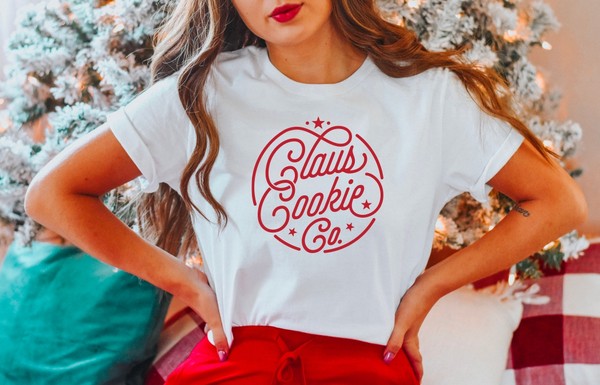 Santa Claus Cookie Co Boutique Tee Ocean and 7th