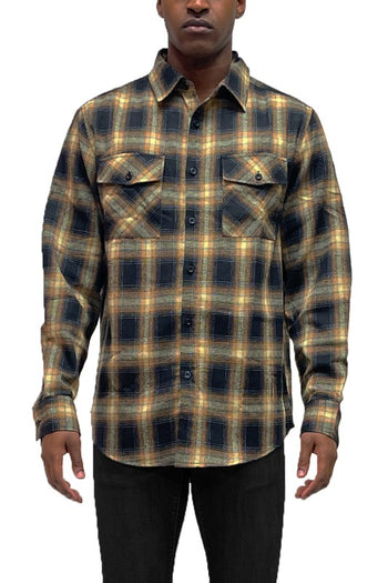 FULL PLAID CHECKERED FLANNEL LONG SLEEVE WEIV