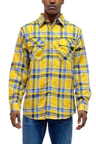 LONG SLEEVE FLANNEL FULL PLAID CHECKERED SHIRT WEIV