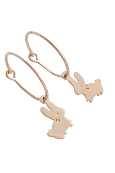 Magic Charm Bunny Hoops HONEYCAT Jewelry