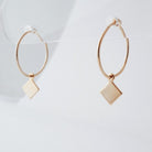 Magic Charm Diamond Hoops HONEYCAT Jewelry